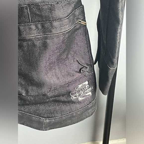 Parasuco Rebel-i Denim Jacket. Small. Black Metallic.Urban Wear. Only One Left! - Picture 2 of 4
